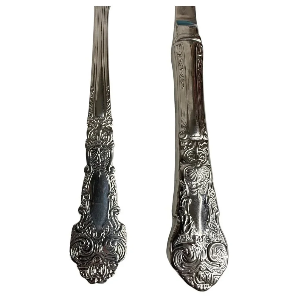 8 Piece Reed & Barton Renaissance‎ Stainless 18/10 Glossy Silverware Serving Set